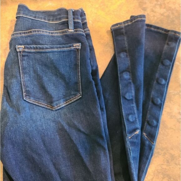 Frame Le Skinny de Jeanne Snap Ankle Hem Jeans Size 25 - Picture 8 of 10
